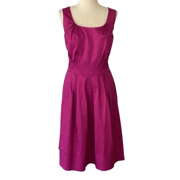 Eliza J Fit & Flare Lined Dress Women’s 16W Sleeveless Fuschia Pink - Picture 1 of 6
